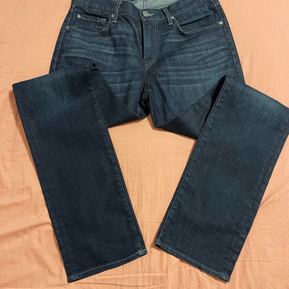 Seven for all mankind straight leg deal denim jeans